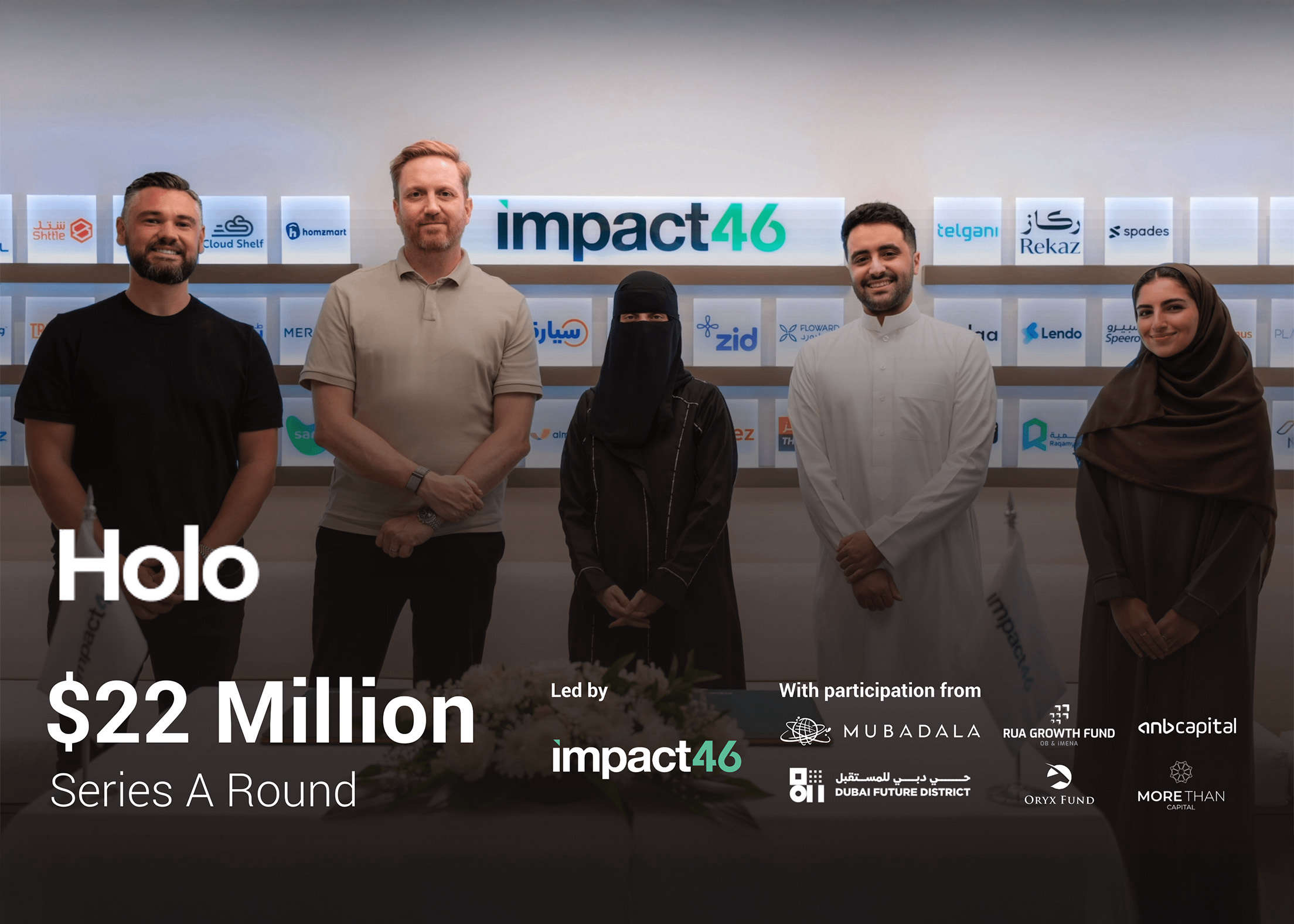 Holo $22M Series A funding announcement with expansion plans for UAE and Saudi Arabia real estate Proptech